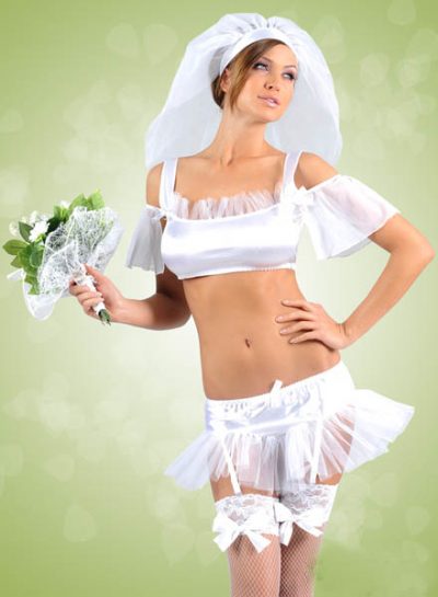 sexy bride halloween costume lingerie